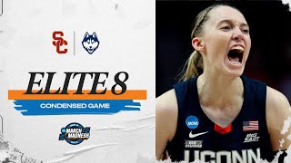 UConn vs USC  Elite Eight NCAA tournament extended highlights [upl. by Anoi]