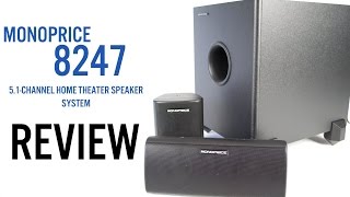 Monoprice 8247 51Channel Home Theater Speakers Review [upl. by Henson535]