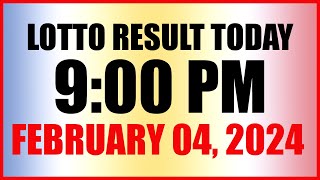 Lotto Result Today 9pm Draw February 4 2024 Swertres Ez2 Pcso [upl. by Edi728]