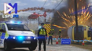 MAJOR INCIDENT on the Railway  GTA 5 British Police Mod  LSPDFR UK [upl. by Yanehc969]