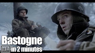 Band of Brothers in 2 minutes  Part 6 Bastogne [upl. by Arremat793]