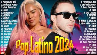 Karol G Feid Luis Fonsi Sebastian Yatra Nacho Wisin Daddy Yankee Maluma  Pop Latino 2024 [upl. by Neuberger147]