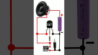 Simple Audio Amplifier Circuit  shorts diy viral [upl. by Nevur]