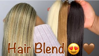 Braiding Hair Blend For My Chocolate Girls  DIY Custom Color Blend [upl. by Gerrit292]