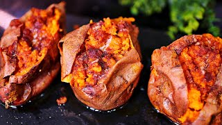 Best Ever Baked Sweet Potatoes with Cinnamon Sugar Butter  How to Bake Sweet Potatoes [upl. by Nosbig]