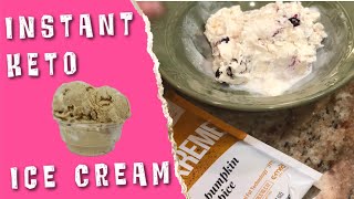 KETO KREME PUMPKIN SPICE Ice Cream in 5 Minutes [upl. by Akenit284]