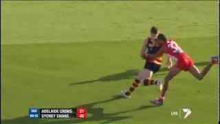 Jetta brings down Dangerfield  AFL [upl. by Manbahs]