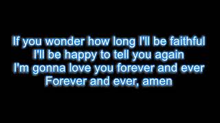 Randy Travis  Forever and ever amen LYRICS [upl. by Vance]