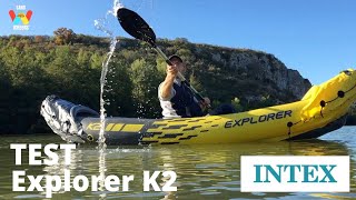 🛶Test kayak gonflable intex k2 explorer  avis AMAZON Vidéo kayak inflatable  Français 54 [upl. by Euqinommod493]