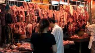 Hong Kong Causeway Bay The Meat Market Street Food Chinese Food [upl. by Zysk]