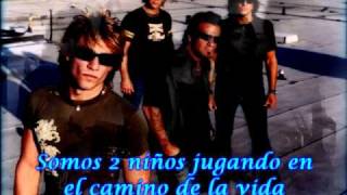 Bon Jovi Born to be my baby Subtitulada [upl. by Anilatak]