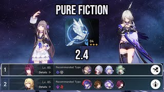 NEW Pure Fiction 4 Herta FUA Team amp E0S1 Acheron DoT Team  Honkai Star Rail v24 [upl. by Yelehsa]