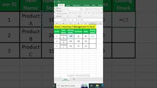 Stock  Inventory  Management in Excel InventoryManagement StockTracking StockManagement excel [upl. by Camey]