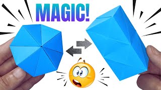 Origami Magic Transforming Flexahedron  Easy StepbyStep Tutorial [upl. by Liw963]