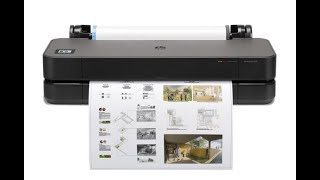 HP Design Jet T230 24quot Plotter Printing 🥳🤓😍🤩🥳💯 [upl. by Akere547]