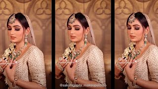 Step by step bridal makeup tutorial  Explained by SakshiGuptaMakeupStudioAcademy [upl. by Paddy201]