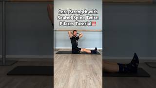 Core Strength with Seated Spine Twist Pilates Tutorialpilatesexercises workouttips [upl. by Correna582]