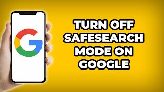 How to turn off SafeSearch Mode on Google google safesearch turnoff howto [upl. by Adnav826]