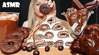 ASMR  SUB  HOMEMADE CREPE CAKE  Chocolate Dessert Mukbang  SOFT EATING SOUNDS 먹방 Oli ASMR [upl. by Hiro858]