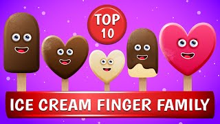 Ice Cream Finger Family Song  Top 10 Finger Family Songs  Daddy Finger Rhyme [upl. by Ydnerb]