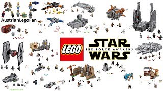 All Lego Star Wars Force Awakens Sets Compilation  Lego Speed Build Review [upl. by Stanley]