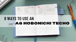 How to use an a6 hobonichi techo  8 ways to use a hobonichi original [upl. by Sukin]