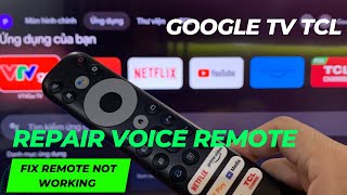 TCL Google TV Remote Not Working  How to pair the voice remote in 60seconds [upl. by Rudin829]