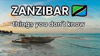 Things you DIDNT know about ZANZIBAR Tanzania [upl. by Blaseio]