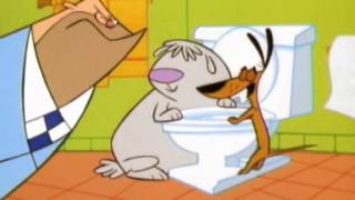 2 Stupid Dogs  Hollywood Flushes Toilet Cartoon Network Commercial [upl. by Yasnyl]