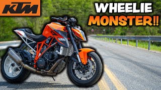 CRAZY KTM 1290 SUPERDUKE FIRST RIDE [upl. by Eahsal724]