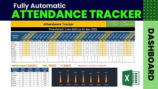 Attendance Sheet  Attendance Management System  Dynamic Attendance Sheet in Excel  Attendance [upl. by Dich836]