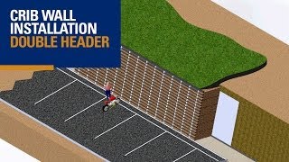 Crib Wall  Double Header 3D Animation [upl. by Eseilanna]