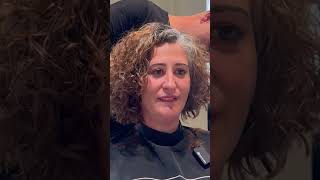 Transición a canas en cabello curly transformacion hairtransformationpeluquerapeinado estilista [upl. by Metsky669]