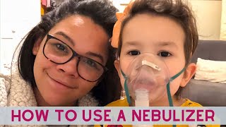 HOW TO USE A CHILD NEBULIZER NEW 2020   TODDLER NEBULIZER  TODDLER BREATHING TREATMENTS [upl. by Ozzy]