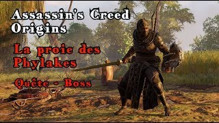 Assassins Creed Origins  La Proie des Phylakes  Quête Boss PS4 [upl. by Leumas]