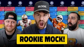 3Round Rookie Mock Draft BATTLE Between the Boys [upl. by Annairoc859]