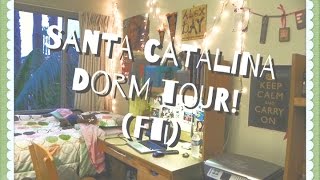 Video Tour of My Freshman Dorm Santa Catalina Hall  UCSB [upl. by Kinnard]