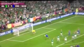 Euro 2012 Croatia vs Ireland [upl. by Rdnaskela]