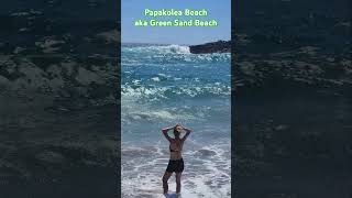 Papakolea Beach aka Green Sand Beach [upl. by Aitnic]