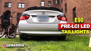 Upgraded E90 Pre LCI to LED Tail Lights [upl. by Charley540]