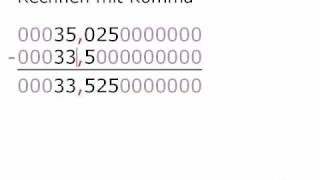 Mathe Video Rechnen mit Komma [upl. by Ayortal]