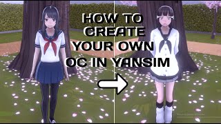 HOW TO CREATE YOUR OWN OC  YANDERE SIMULATOR [upl. by Eyahsal86]