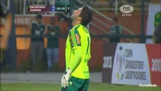 Frango do goleiro Bruno Palmeiras 1x2 Tijuana Copa Libertadores 2013 [upl. by Nnyltak]