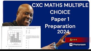 CXC MATHS PAPER 1 MULTIPLE CHOICE PREP 2024 Part 3 CXC CSEC MATHS PAPER 1 [upl. by Philippine107]