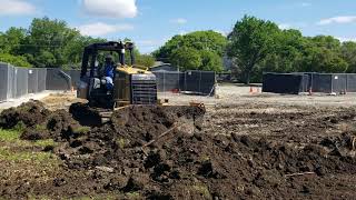 Cat D5 and Kubota Skid Steer moving dirt [upl. by Nodyroc]