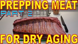 Part 2  DIY Dry Age Beef Fridge  Prepping Beef for Dry Aging [upl. by Nathaniel]