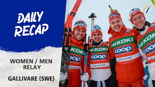 Highlights Relay Gallivare 2023  FIS Cross Country World Cup 2324 [upl. by Belva]