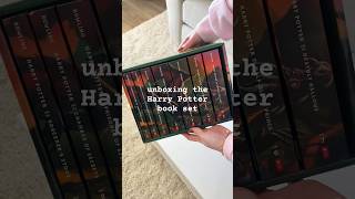 unboxing Harry Potter books my 1st time reading or even seeing these books in person booktube [upl. by Euphemiah]