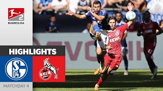 Schalke Comeback Denied  FC Schalke 04  1 FC Köln 13  Highlights  MD 4  Bundesliga 2 202425 [upl. by Oiznun]