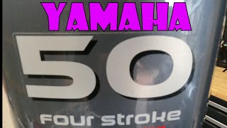 START UP YAMAHA F50 4 STROKE EFI MOTOR TESTING OUTBOARD [upl. by Dnallor]